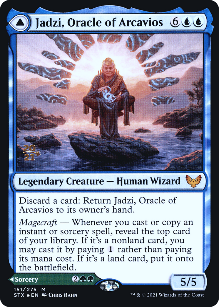 {R} Jadzi, Oracle of Arcavios // Journey to the Oracle [Strixhaven: School of Mages Prerelease Promos][PR STX 151]