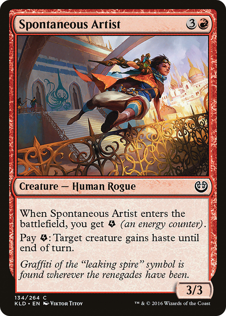 {C} Spontaneous Artist [Kaladesh][KLD 134]