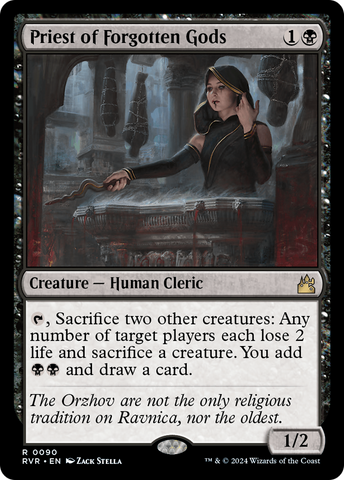 {R} Priest of Forgotten Gods [Ravnica Remastered][RVR 090]