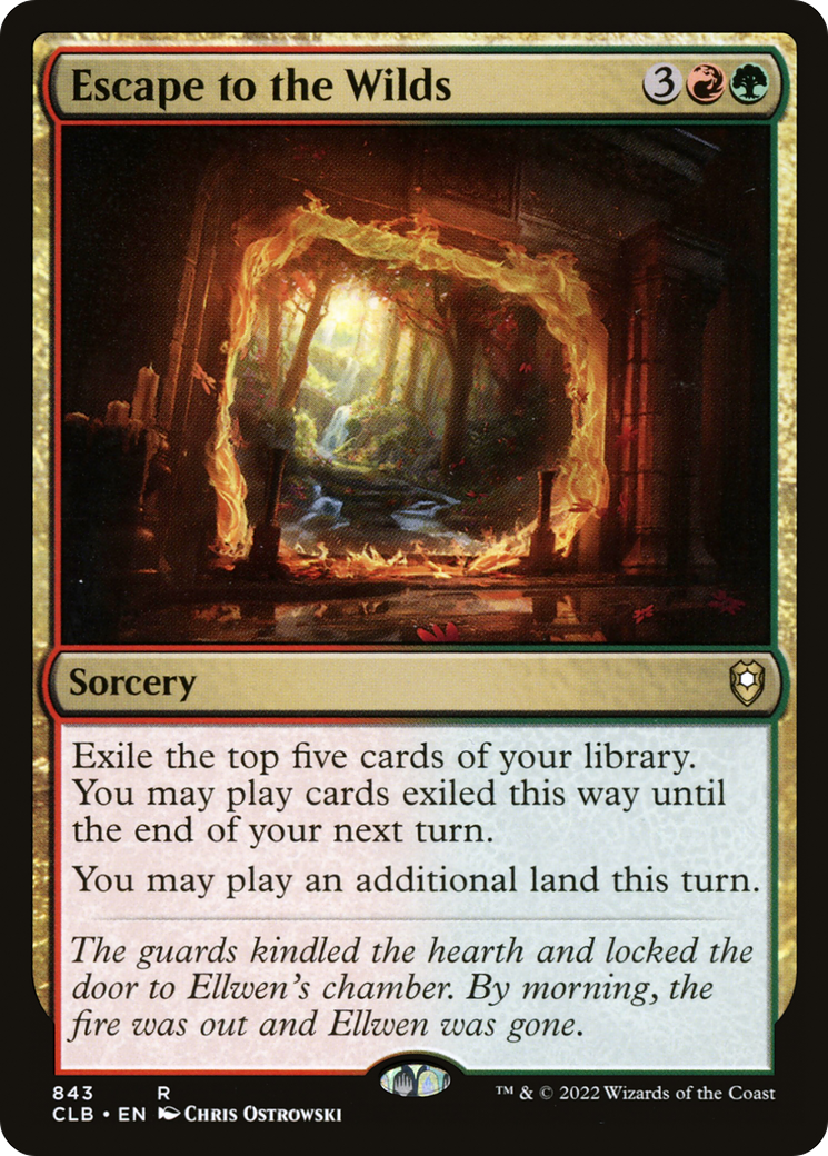 {R} Escape to the Wilds [Commander Legends: Battle for Baldur's Gate][CLB 843]