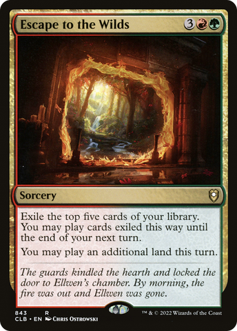 {R} Escape to the Wilds [Commander Legends: Battle for Baldur's Gate][CLB 843]
