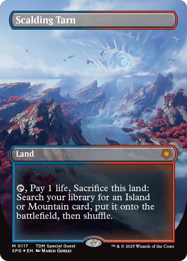 {R} Scalding Tarn (Borderless) (Dragonscale Foil) [Tarkir: Dragonstorm Special Guests][SPG 117]