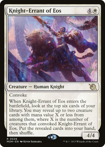 {R} Knight-Errant of Eos (Promo Pack) [March of the Machine Promos][PP MOM 026]