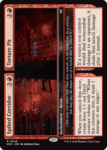 {R} Spiked Corridor // Tortured Pit [Duskmourn: House of Horror Commander][DSC 028]