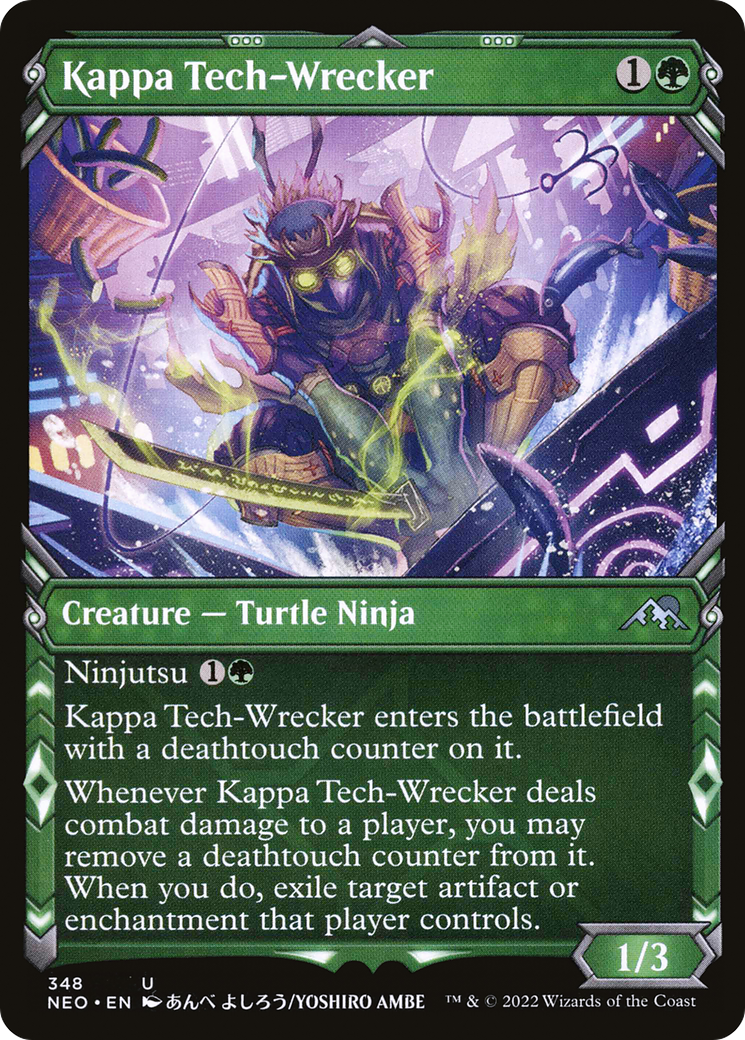 {C} Kappa Tech-Wrecker (Showcase Ninja) [Kamigawa: Neon Dynasty][NEO 348]