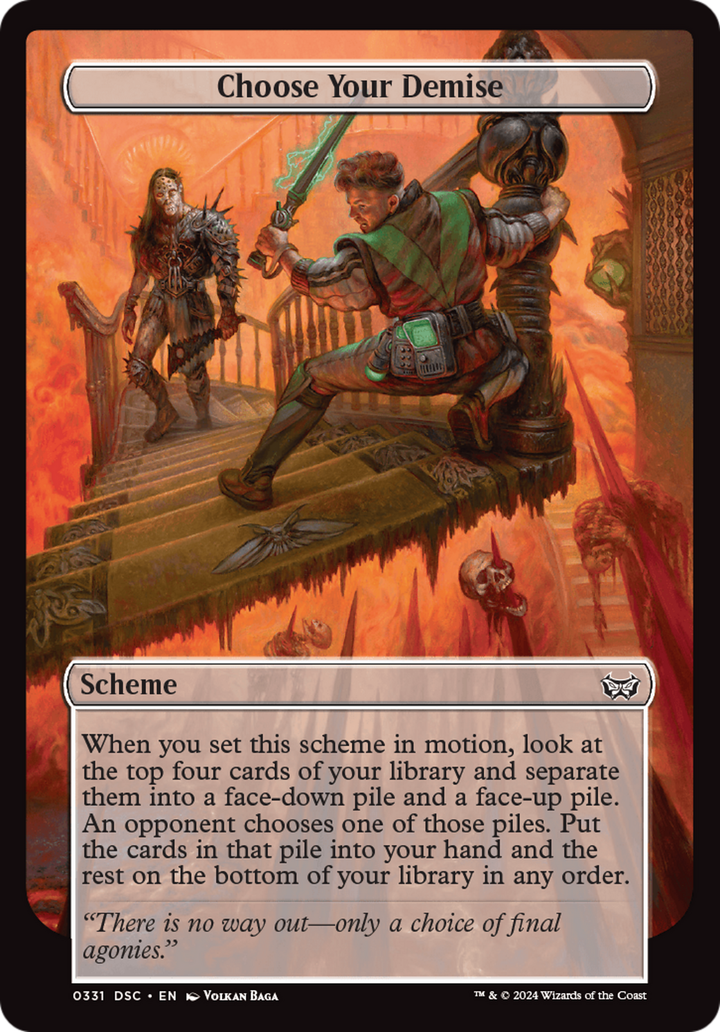 {C} Choose Your Demise (Full Art) [Duskmourn: House of Horror Commander][DSC 331]