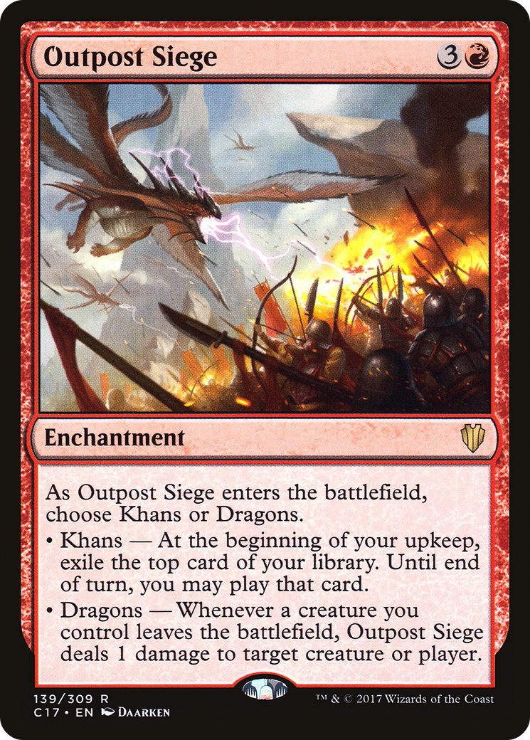 {R} Outpost Siege [Commander 2017][C17 139]