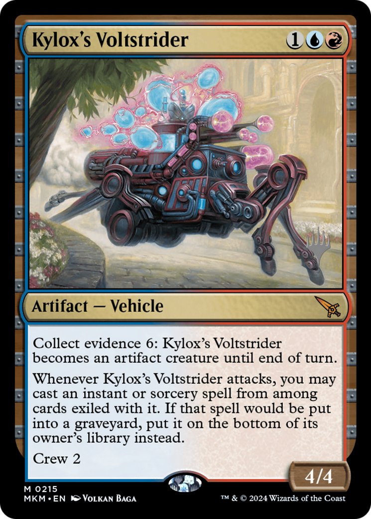{R} Kylox's Voltstrider (Promo Pack) [Murders at Karlov Manor Promos][PP MKM 215]