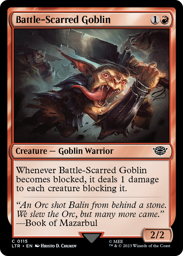 {C} Battle-Scarred Goblin [The Lord of the Rings: Tales of Middle-Earth][LTR 115]