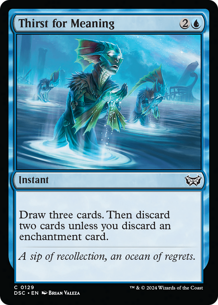 {C} Thirst for Meaning [Duskmourn: House of Horror Commander][DSC 129]