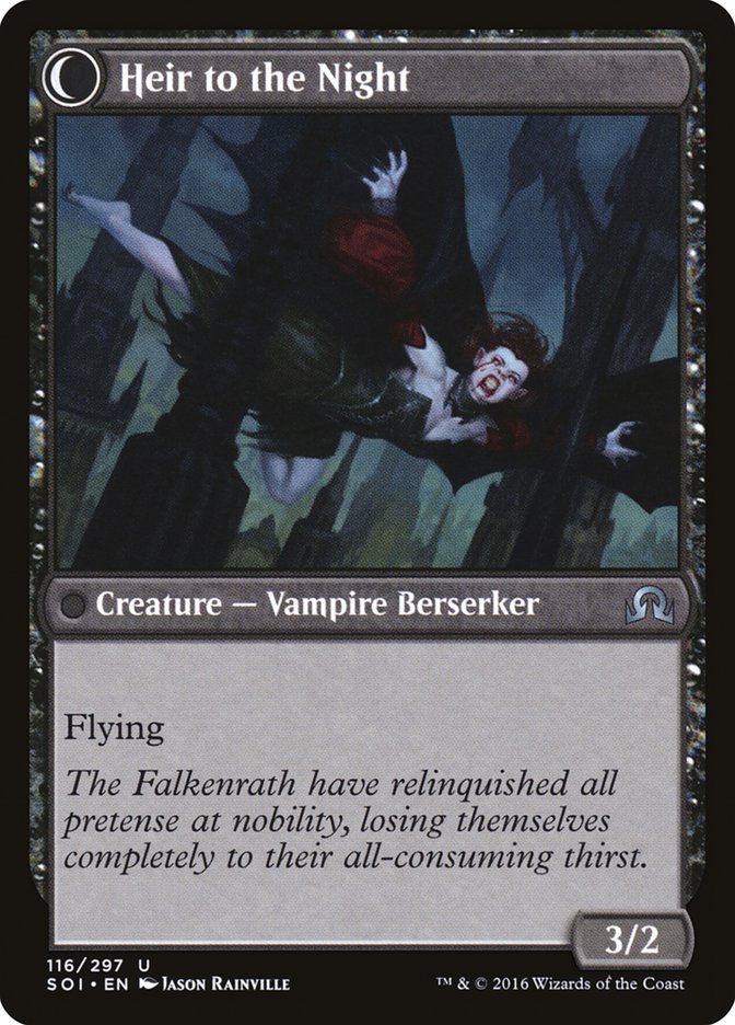 {C} Heir of Falkenrath // Heir to the Night [Shadows over Innistrad][SOI 116]