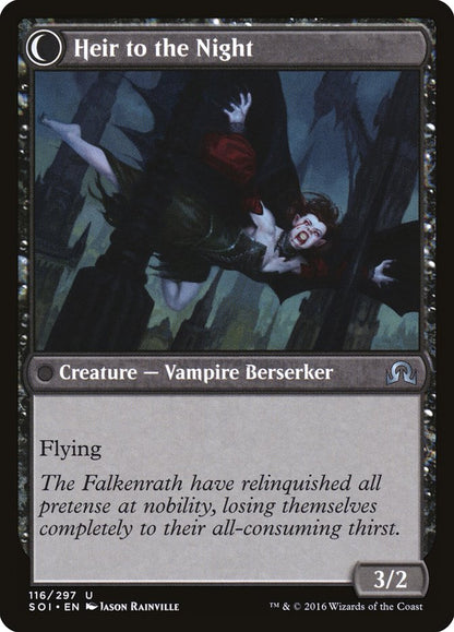 {C} Heir of Falkenrath // Heir to the Night [Shadows over Innistrad][SOI 116]