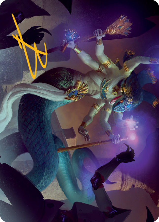 {A} Imoti, Celebrant of Bounty Art Card (Gold-Stamped Signature) [March of the Machine Art Series][GS AMOM 079]