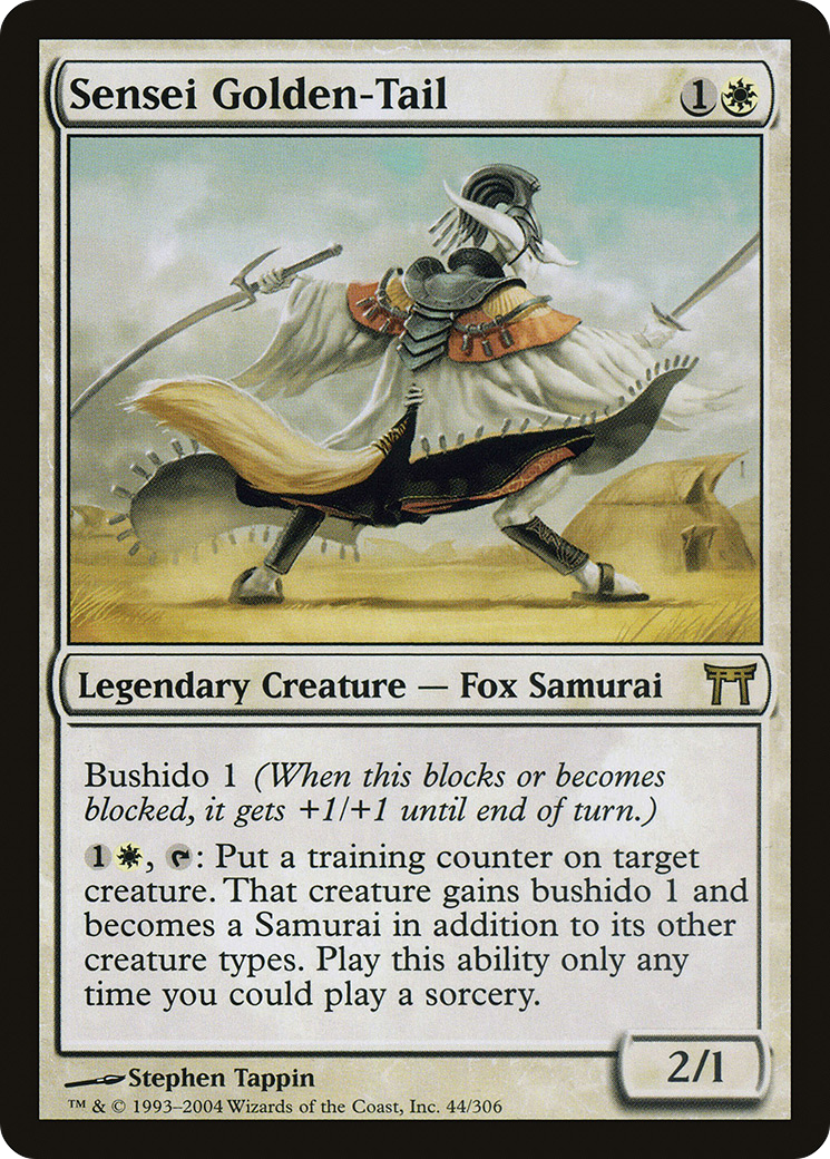 {R} Sensei Golden-Tail [Champions of Kamigawa][CHK 044]