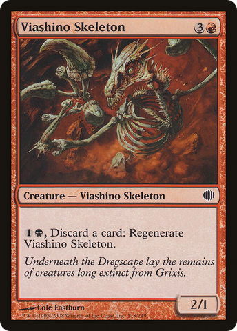 {C} Viashino Skeleton [Shards of Alara][ALA 118]