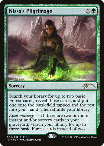 {R} Nissa's Pilgrimage [Friday Night Magic 2016][PA F16 001]