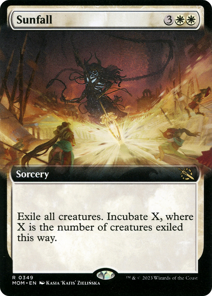 {R} Sunfall (Extended Art) [March of the Machine][MOM 349]