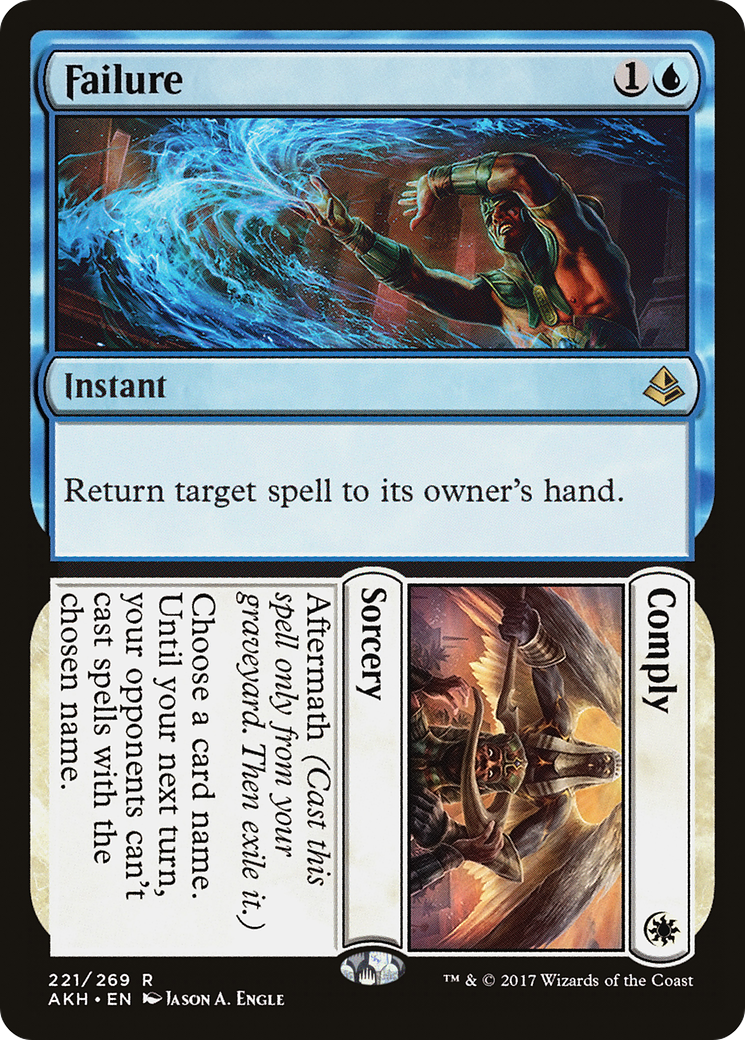 {R} Failure // Comply [Amonkhet][AKH 221]