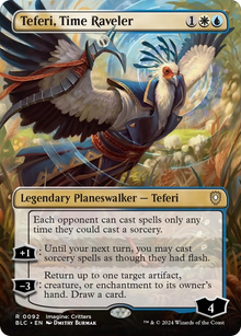 {R} Teferi, Time Raveler (Borderless) [Bloomburrow Commander][BLC 092]