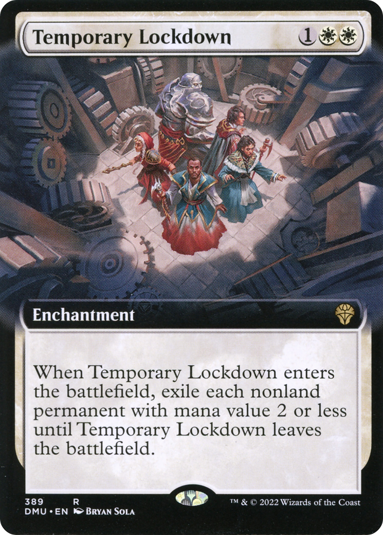 {@R} Temporary Lockdown (Extended Art) [Dominaria United][DMU 389]