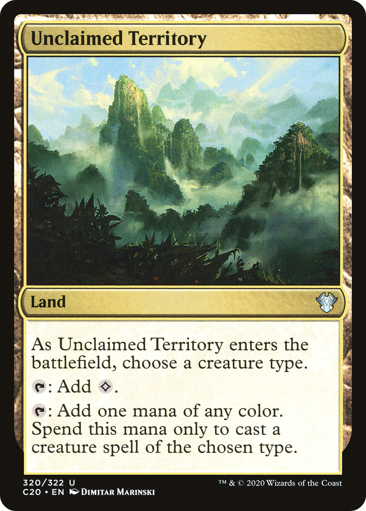 {C} Unclaimed Territory [Commander 2020][C20 320]