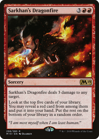 {R} Sarkhan's Dragonfire [Core Set 2019][M19 298]
