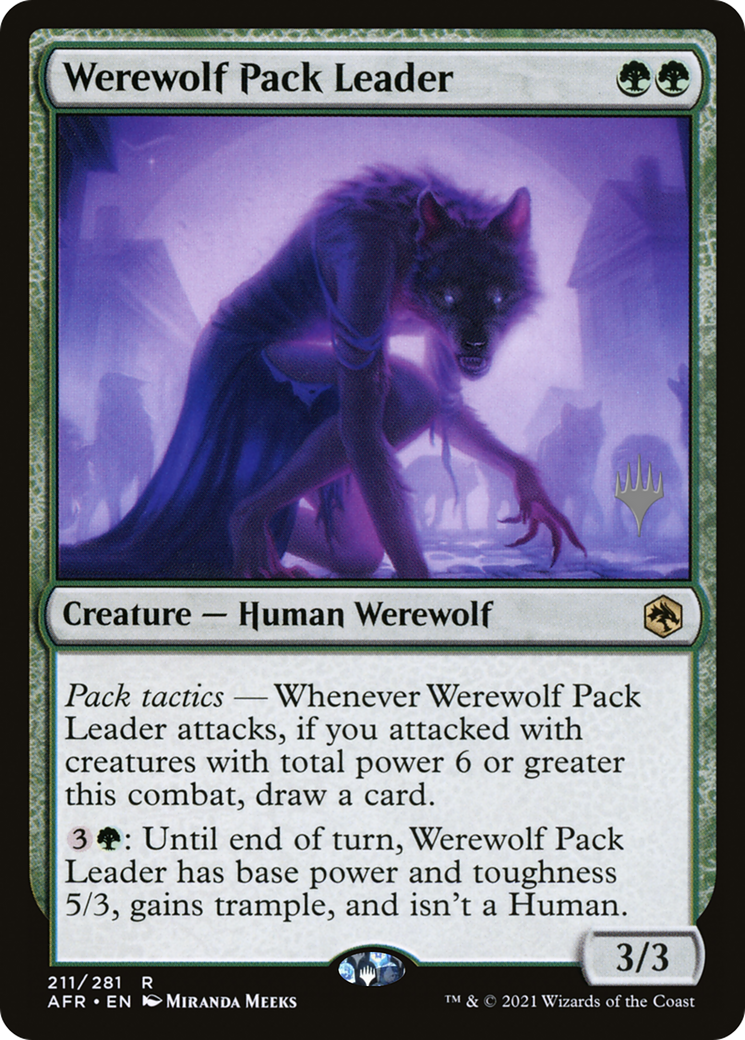 {R} Werewolf Pack Leader (Promo Pack) [Dungeons & Dragons: Adventures in the Forgotten Realms Promos][PP AFR 211]