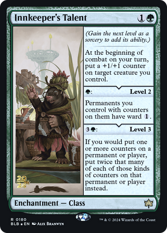 {@R} Innkeeper's Talent [Bloomburrow Prerelease Promos][PR BLB 180]