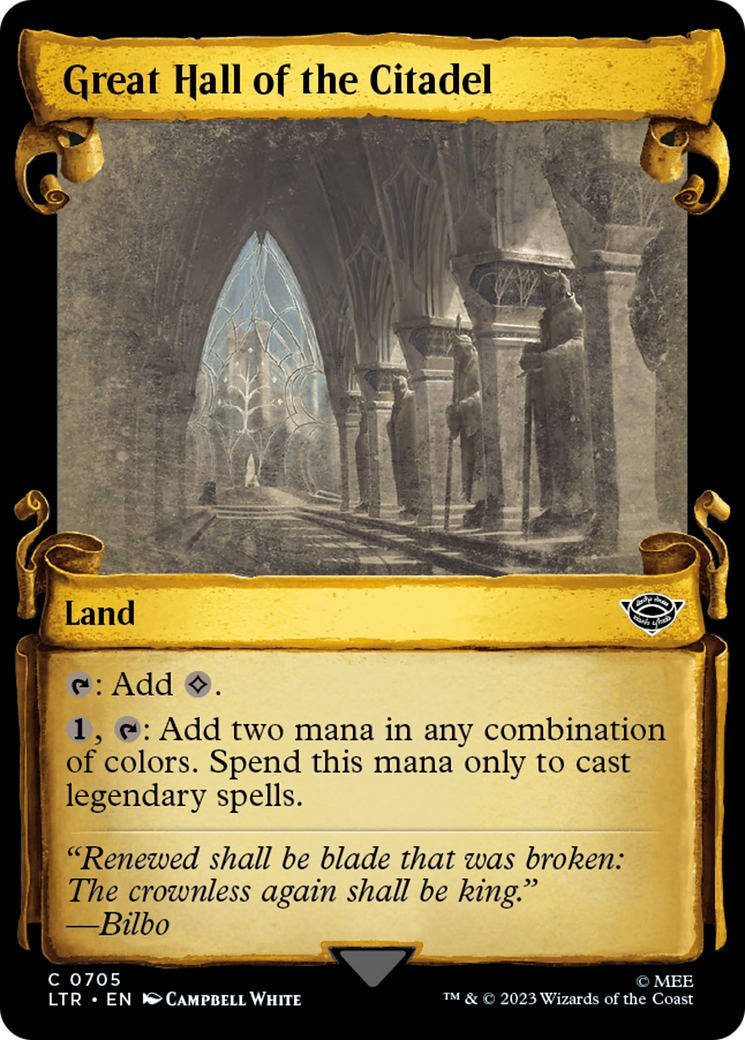 {C} Great Hall of the Citadel [The Lord of the Rings: Tales of Middle-Earth Showcase Scrolls][LTR 705]