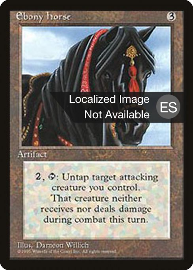 {F} Ebony Horse [Fourth Edition (Foreign Black Border)][FBB 4ED 318]