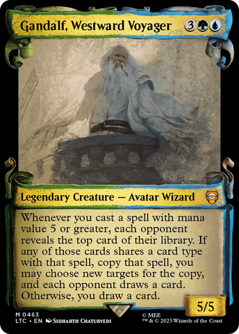 {R} Gandalf, Westward Voyager [The Lord of the Rings: Tales of Middle-Earth Commander Showcase Scrolls][LTC 463]