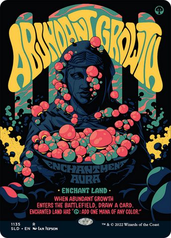 {R} Abundant Growth (Borderless) [Secret Lair Drop Series][SLD 1135]