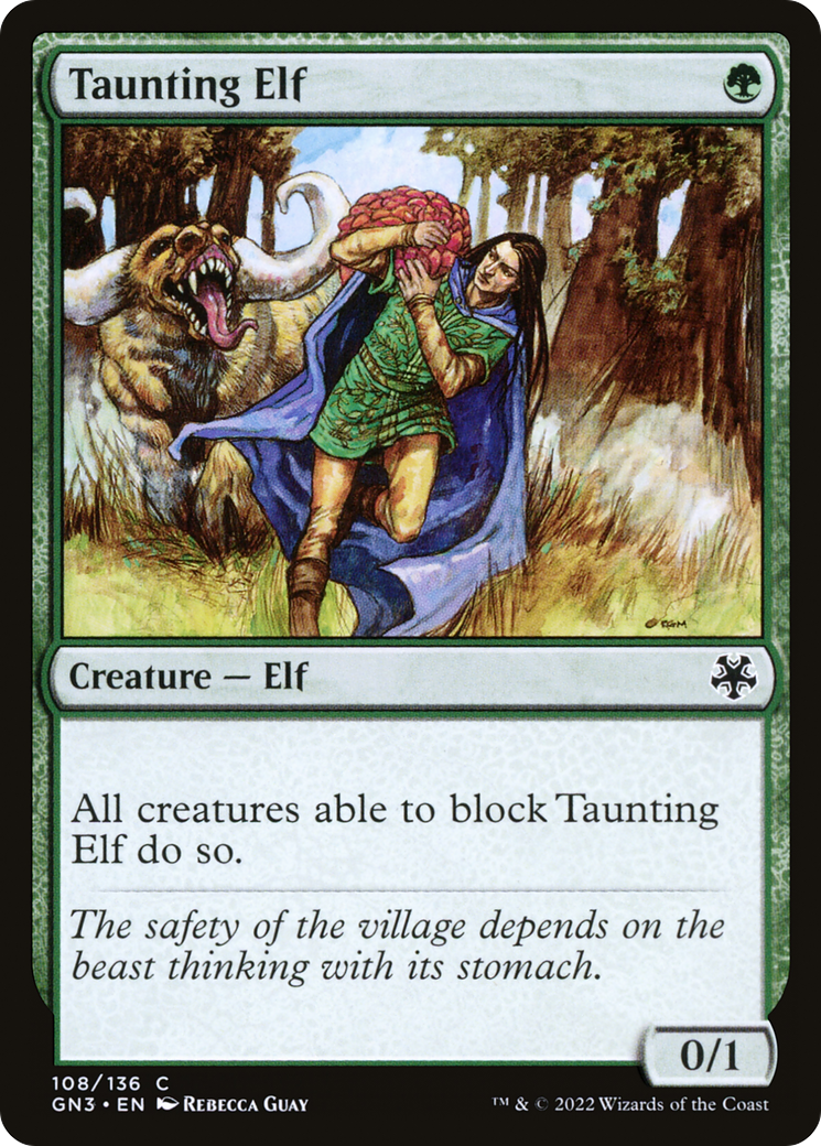 {C} Taunting Elf [Game Night 2022][GN3 108]