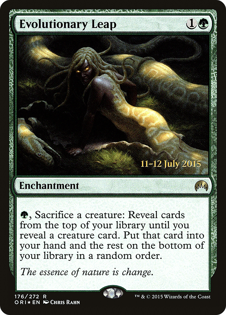 {R} Evolutionary Leap [Magic Origins Prerelease Promos][PR ORI 176]