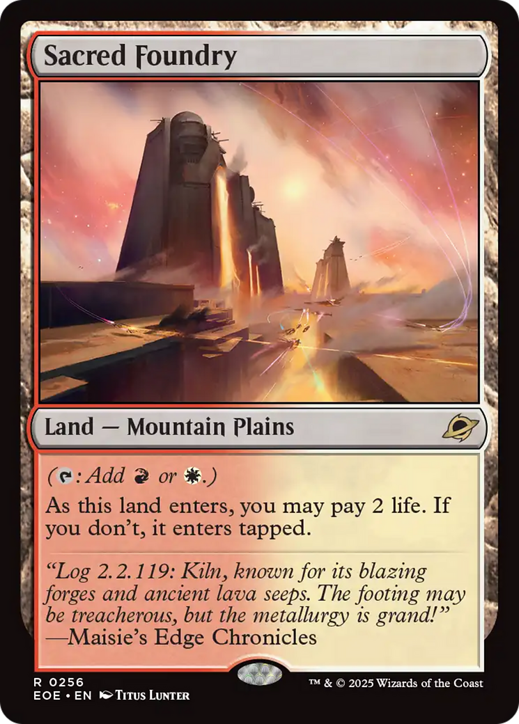 {@@ EOE R} Sacred Foundry [Edge of Eternities][EOE 256]