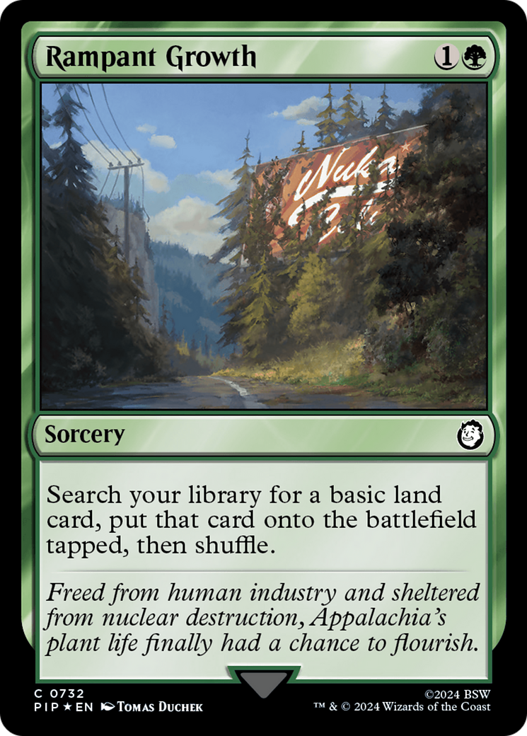 {C} Rampant Growth (Surge Foil) [Fallout][PIP 732]