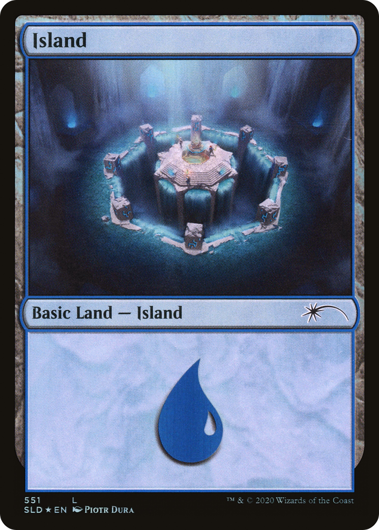 {B}[SLD 551] Island (Archaeology) (551) [Secret Lair Drop Promos]
