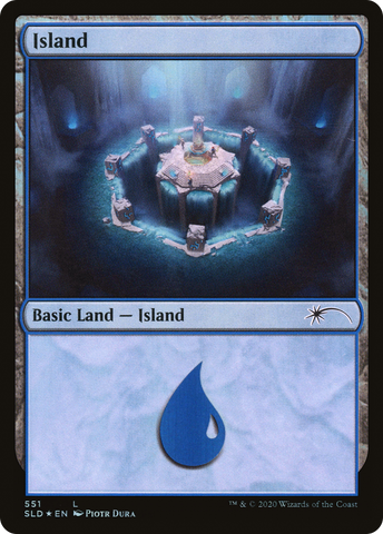 {B}[SLD 551] Island (Archaeology) (551) [Secret Lair Drop Promos]