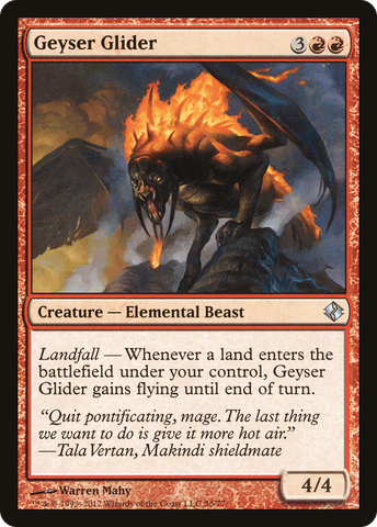 {C} Geyser Glider [Duel Decks: Venser vs. Koth][DDI 056]