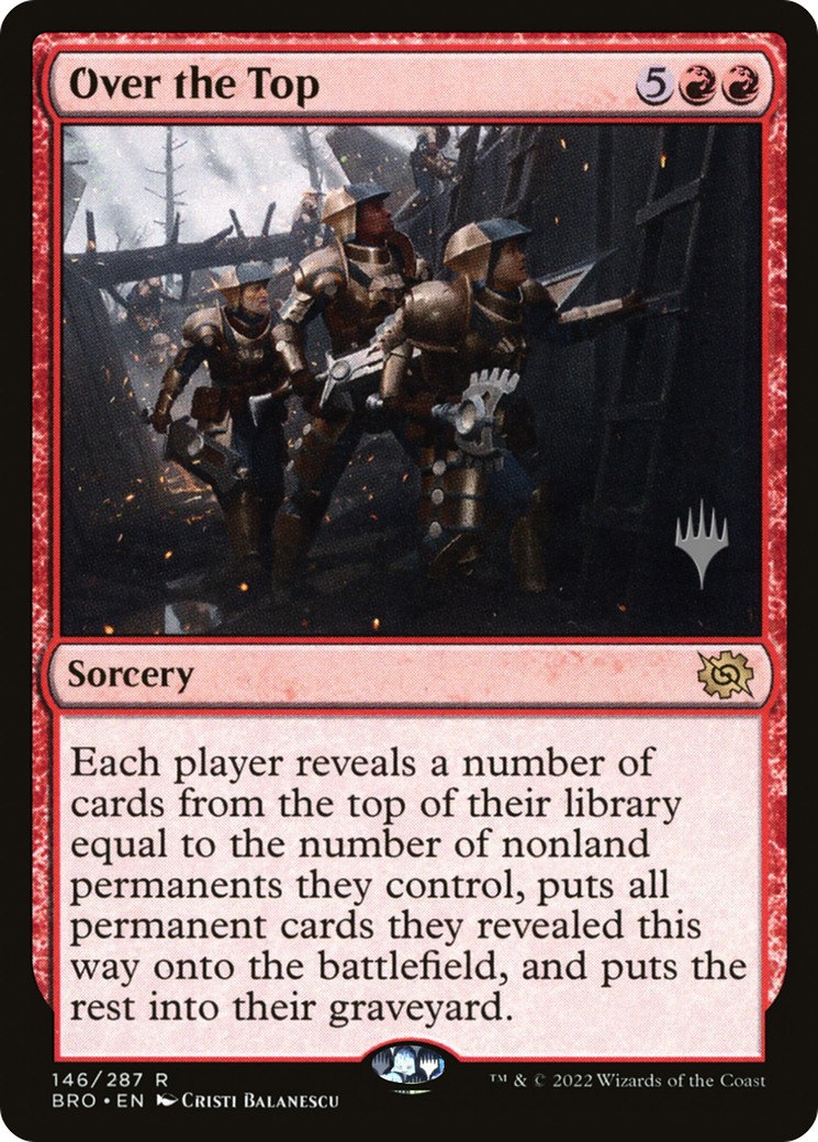 {R} Over the Top [The Brothers' War: Promo Pack][PP BRO 146]