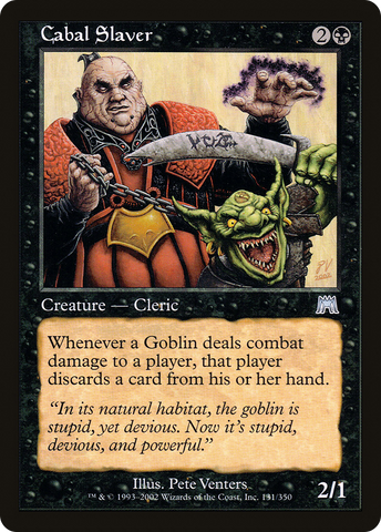{C} Cabal Slaver [Onslaught][ONS 131]