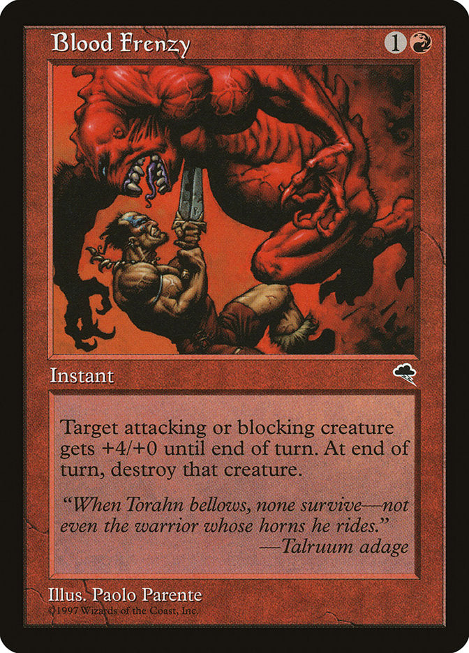 {C} Blood Frenzy [Tempest][TMP 164]