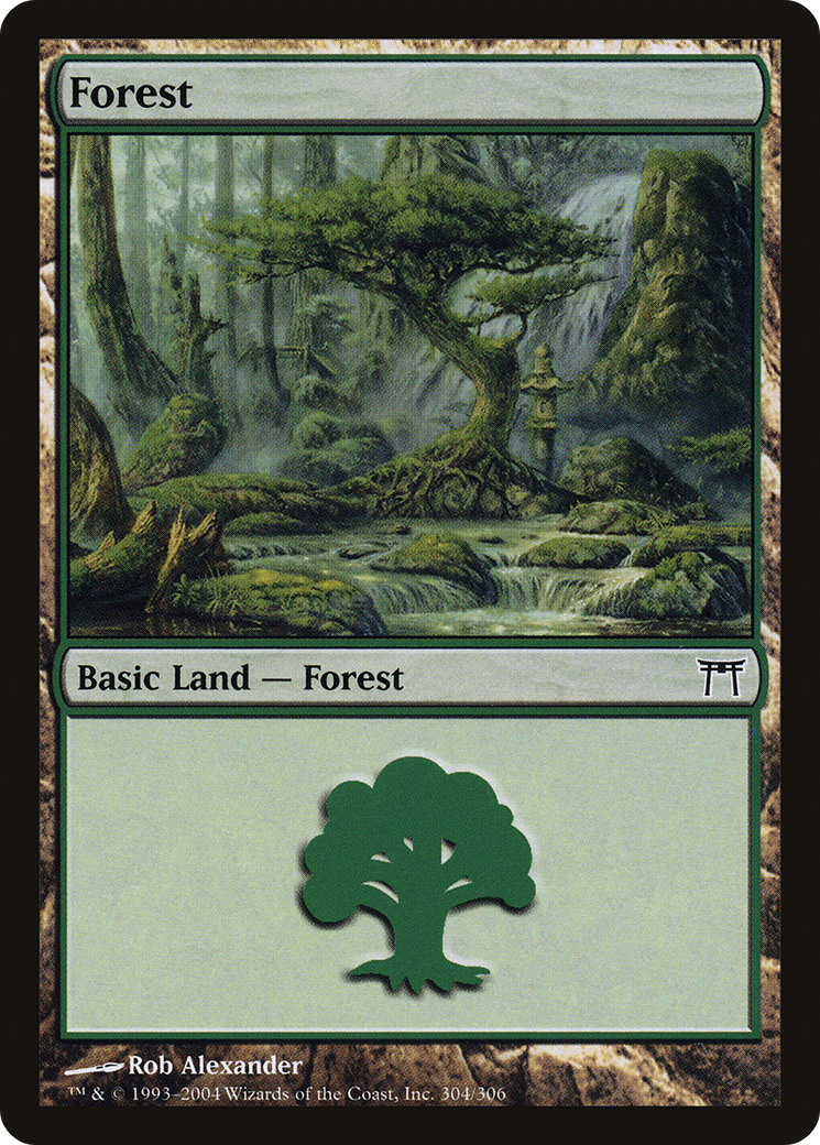 {B}[CHK 304] Forest (304) [Champions of Kamigawa]