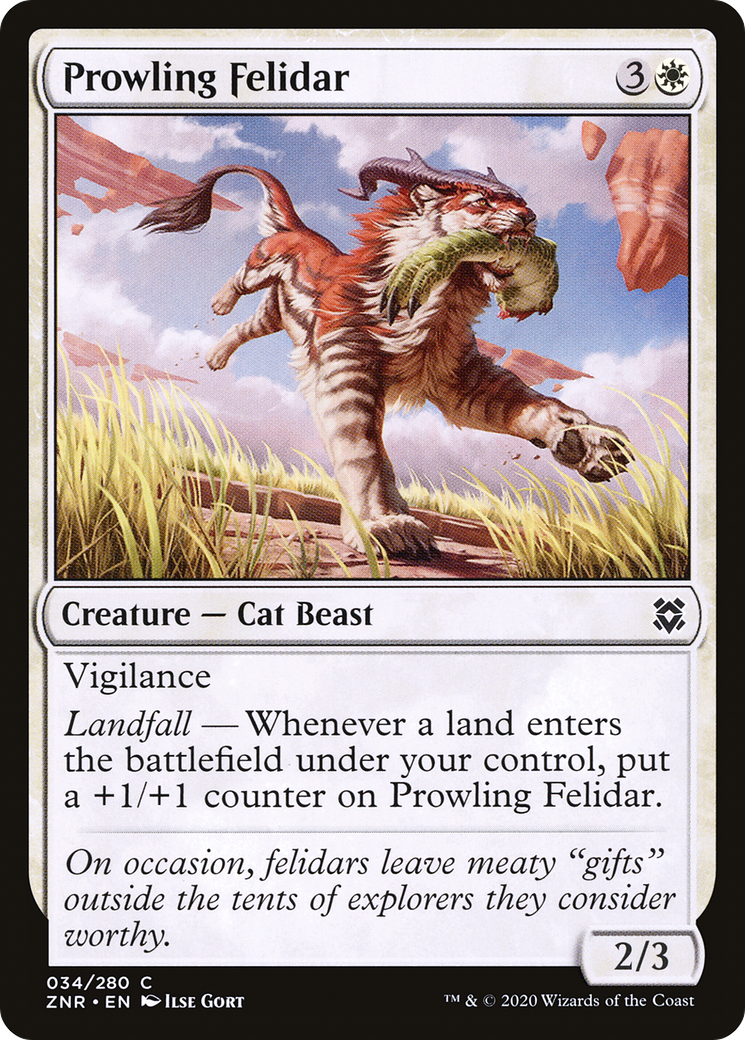 {C} Prowling Felidar [Zendikar Rising][ZNR 034]