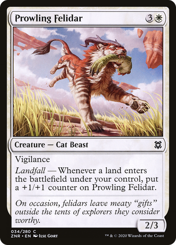 {C} Prowling Felidar [Zendikar Rising][ZNR 034]
