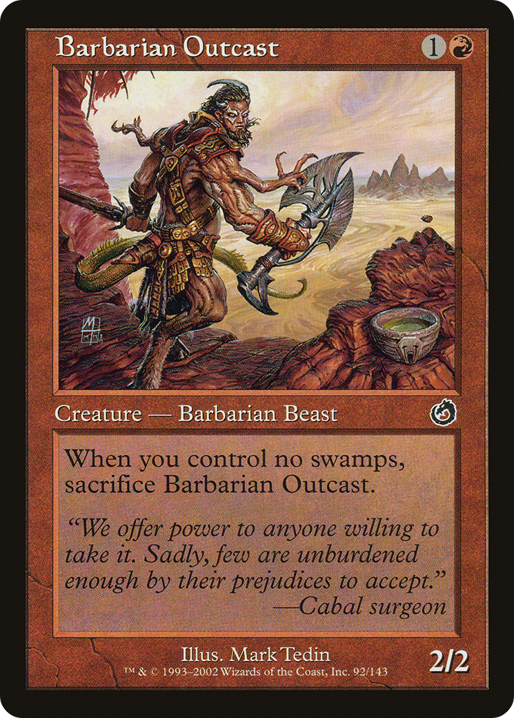{C} Barbarian Outcast [Torment][TOR 092]