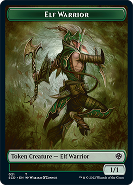 {C} Elf Warrior // Soldier Double-Sided Token [Starter Commander Decks][SCD 000]