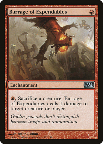 {C} Barrage of Expendables [Magic 2014][M14 127]