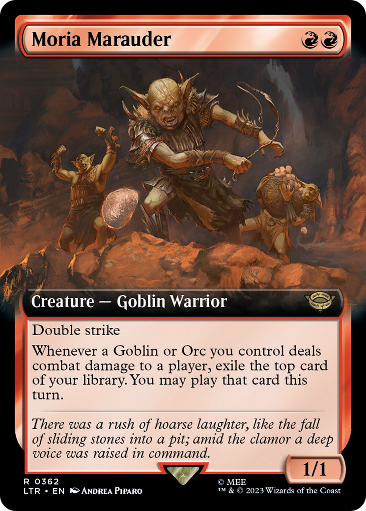 {R} Moria Marauder (Extended Art) [The Lord of the Rings: Tales of Middle-Earth][LTR 362]