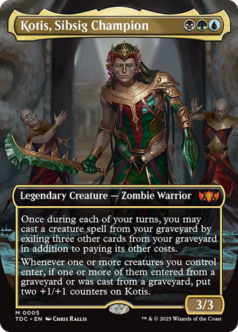 {R} Kotis, Sibsig Champion (Borderless) [Tarkir: Dragonstorm Commander][TDC 005]